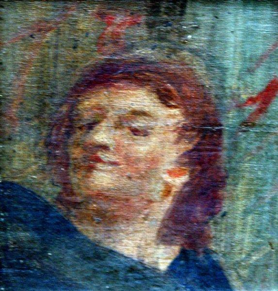 Ivan Grohar Portret angela France oil painting art
